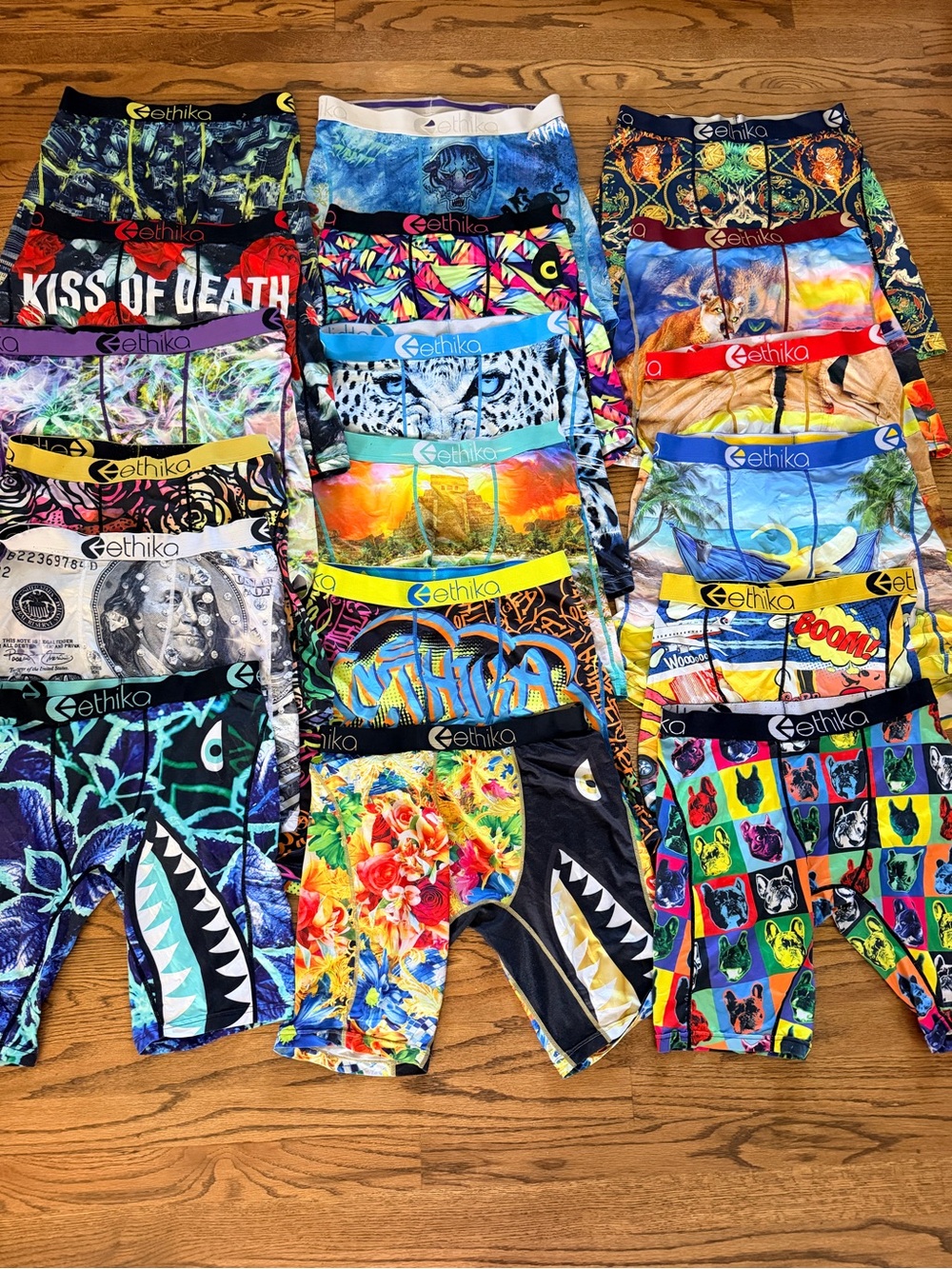 Ethika Men’s ' Multi-Color Graphic Boxer Briefs - Mens Bottoms